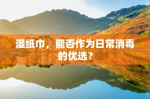 湿纸巾，能否作为日常消毒的优选？