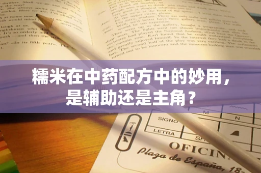 糯米在中药配方中的妙用，是辅助还是主角？