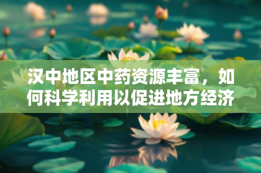 汉中地区中药资源丰富，如何科学利用以促进地方经济发展？
