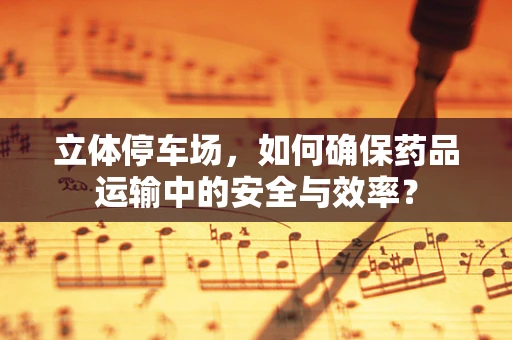 立体停车场，如何确保药品运输中的安全与效率？