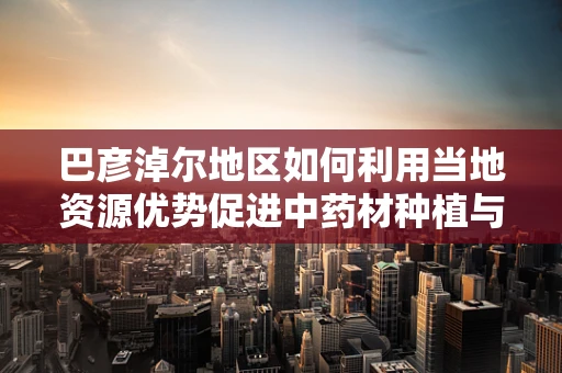 巴彦淖尔地区如何利用当地资源优势促进中药材种植与药剂研发？