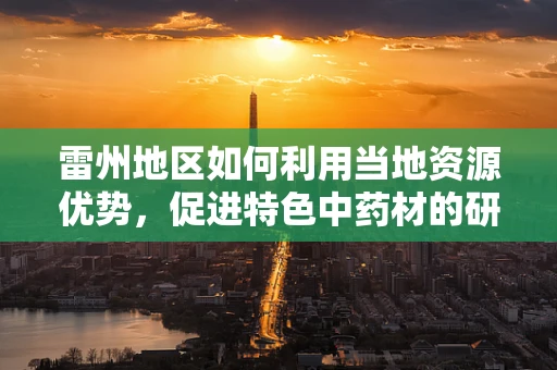雷州地区如何利用当地资源优势，促进特色中药材的研发与应用？