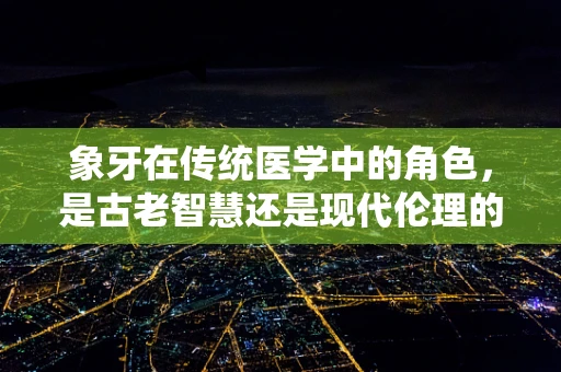 象牙在传统医学中的角色，是古老智慧还是现代伦理的悖论？