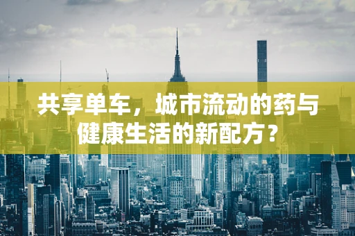共享单车，城市流动的药与健康生活的新配方？