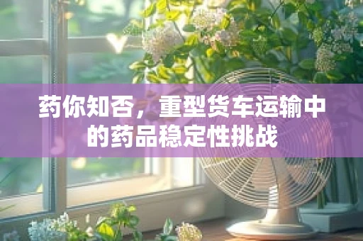 药你知否，重型货车运输中的药品稳定性挑战