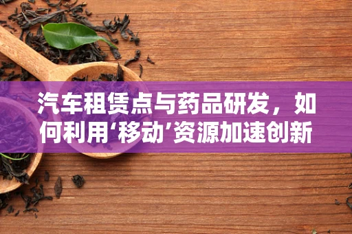 汽车租赁点与药品研发，如何利用‘移动’资源加速创新？