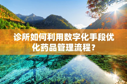 诊所如何利用数字化手段优化药品管理流程？
