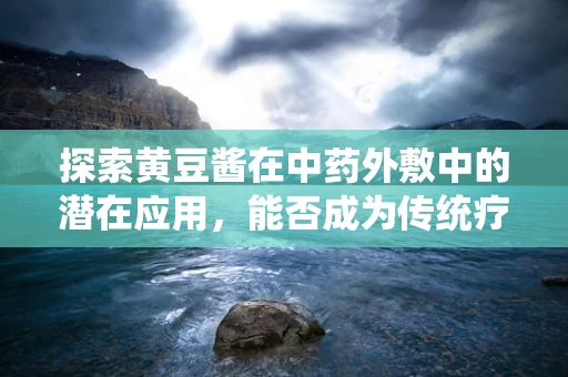 探索黄豆酱在中药外敷中的潜在应用，能否成为传统疗法的现代替代品？