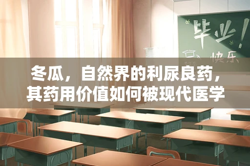 冬瓜，自然界的利尿良药，其药用价值如何被现代医学所利用？