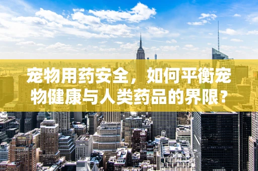 宠物用药安全，如何平衡宠物健康与人类药品的界限？
