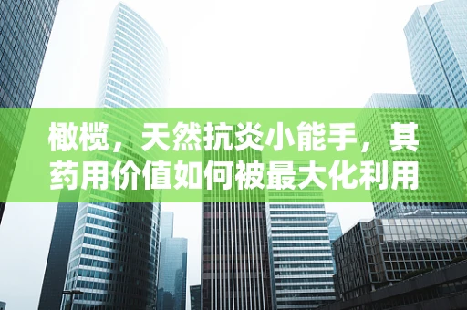 橄榄，天然抗炎小能手，其药用价值如何被最大化利用？