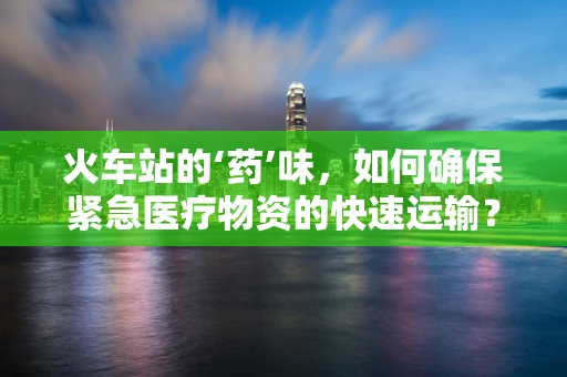 火车站的‘药’味，如何确保紧急医疗物资的快速运输？
