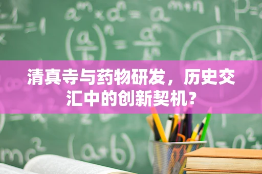 清真寺与药物研发，历史交汇中的创新契机？