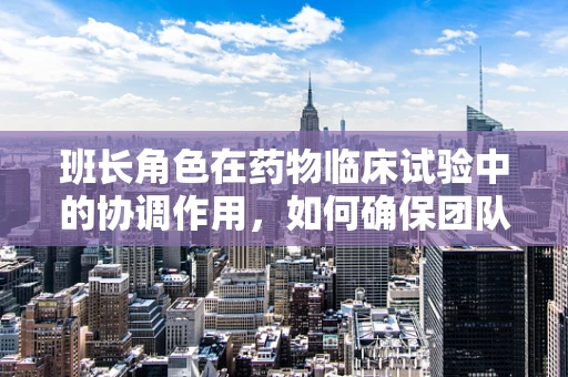 班长角色在药物临床试验中的协调作用，如何确保团队高效运转？