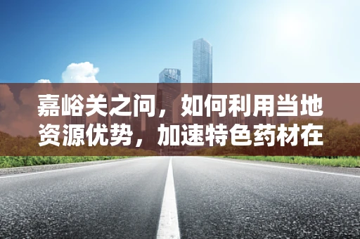 嘉峪关之问，如何利用当地资源优势，加速特色药材在药剂研发中的应用？