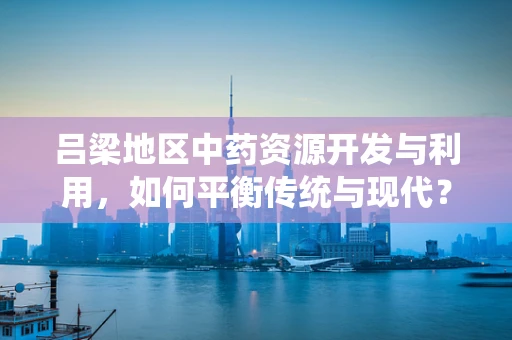 吕梁地区中药资源开发与利用，如何平衡传统与现代？