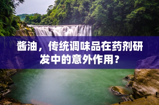 酱油，传统调味品在药剂研发中的意外作用？