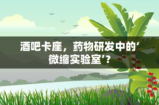酒吧卡座，药物研发中的‘微缩实验室’？