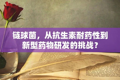 链球菌，从抗生素耐药性到新型药物研发的挑战？