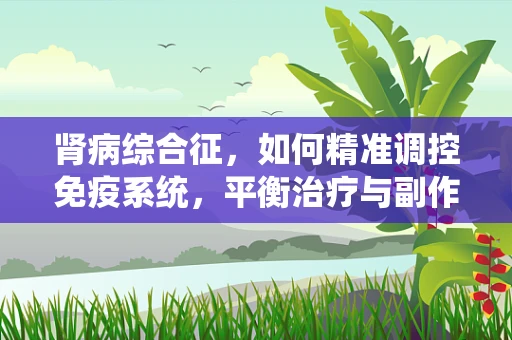 肾病综合征，如何精准调控免疫系统，平衡治疗与副作用？