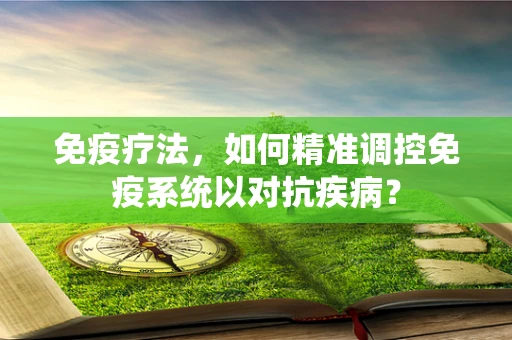 免疫疗法，如何精准调控免疫系统以对抗疾病？