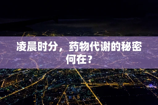 凌晨时分，药物代谢的秘密何在？