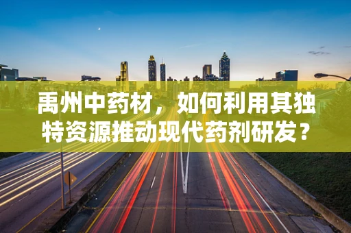 禹州中药材，如何利用其独特资源推动现代药剂研发？
