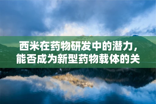 西米在药物研发中的潜力，能否成为新型药物载体的关键？