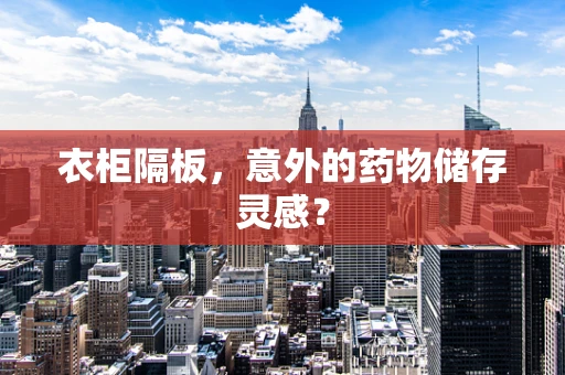 衣柜隔板，意外的药物储存灵感？