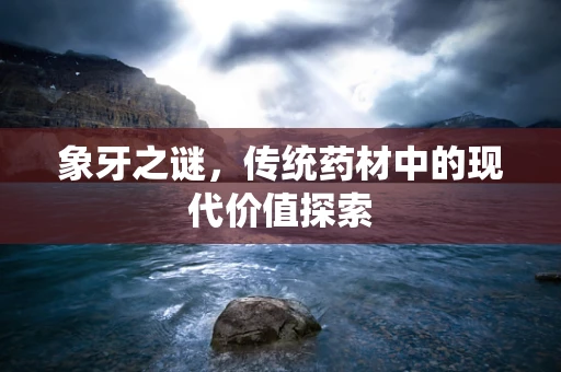 象牙之谜，传统药材中的现代价值探索
