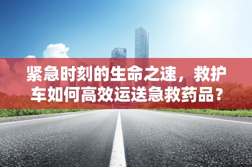 紧急时刻的生命之速，救护车如何高效运送急救药品？