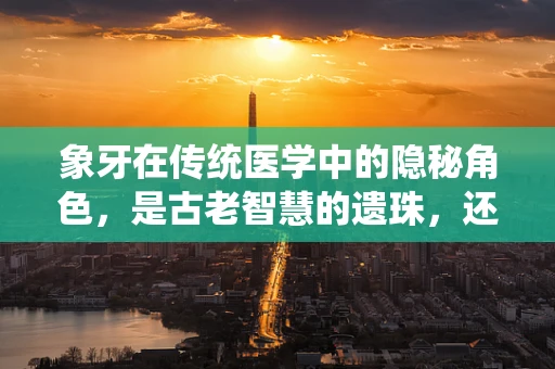 象牙在传统医学中的隐秘角色，是古老智慧的遗珠，还是生态伦理的悖论？