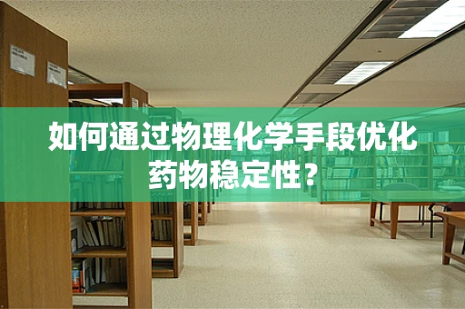 如何通过物理化学手段优化药物稳定性？