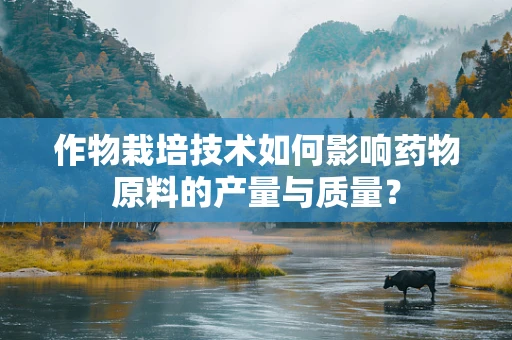 作物栽培技术如何影响药物原料的产量与质量？