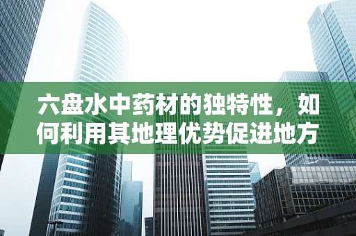 六盘水中药材的独特性，如何利用其地理优势促进地方药效研究？