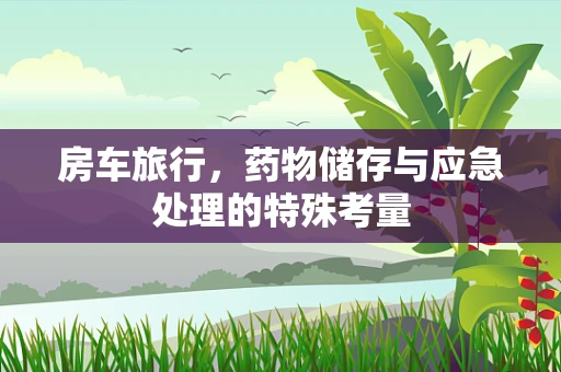 房车旅行，药物储存与应急处理的特殊考量