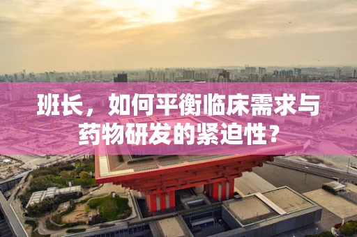 班长，如何平衡临床需求与药物研发的紧迫性？