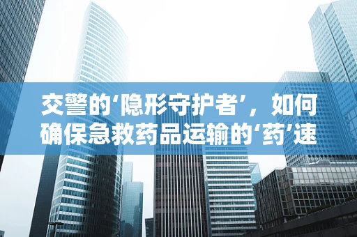 交警的‘隐形守护者’，如何确保急救药品运输的‘药’速与安全？