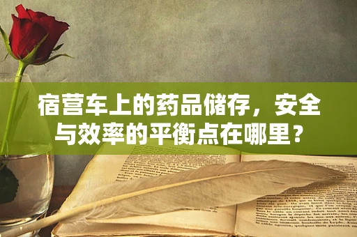 宿营车上的药品储存，安全与效率的平衡点在哪里？
