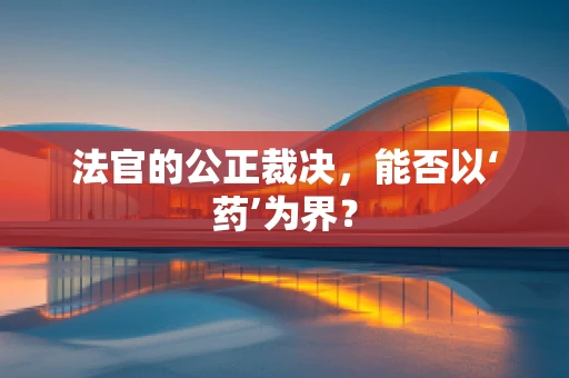 法官的公正裁决，能否以‘药’为界？