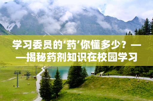 学习委员的‘药’你懂多少？——揭秘药剂知识在校园学习中的重要性