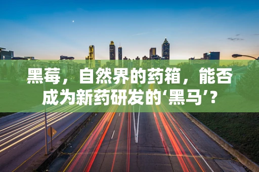 黑莓，自然界的药箱，能否成为新药研发的‘黑马’？