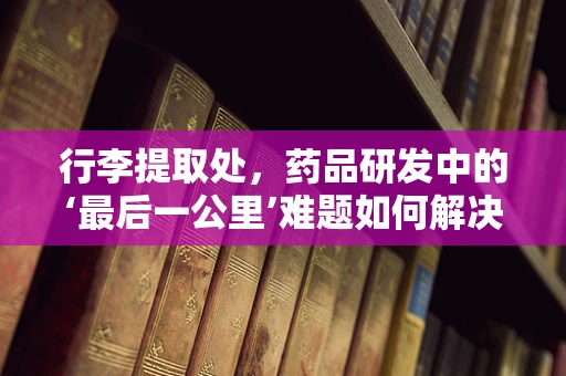 行李提取处，药品研发中的‘最后一公里’难题如何解决？
