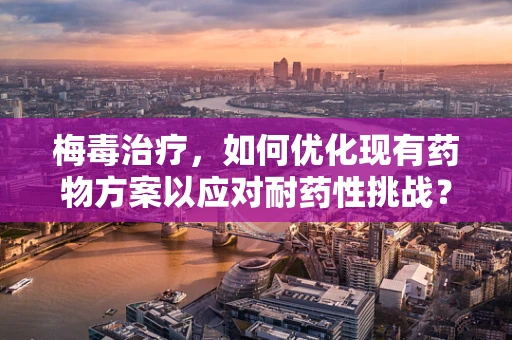 梅毒治疗，如何优化现有药物方案以应对耐药性挑战？